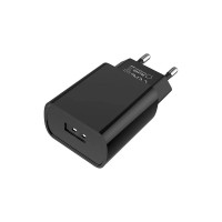 Сетевое зарядное устройство Borofone ba20a sharp 1xusb, 2.1а + кабель type-c, 1м, черный 0L-00043194