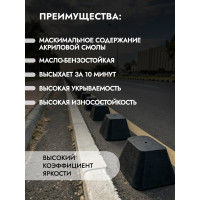 Краска для бордюрного камня ГРИДА износостойкая, черная, 15 кг 4816
