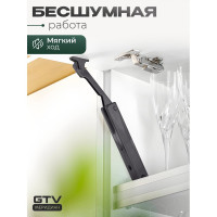 Подъёмный механизм GTV minilift medium - без доводчика, для фасада 3,5-4,5кг, черный PD-MINILIFTNEW-MEDIUM-20