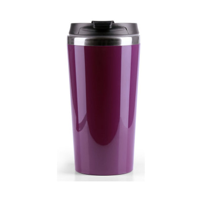 BAROUGE Термобутылка фиолетовая из нержавеющей стали с крышкой на резьбе Travel Tumbler, 400 мл BT-055/30 BT-055 400 мл/фиолетовый/стакан