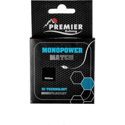 Premier fishing Леска monopower match 0,18mm/100m blue nylon (pr-mm-b-018-100) 00000281035