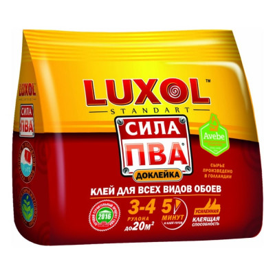 Обойный клей LUXOL Standart сила ПВА сила ПВА (Standart) 100г.