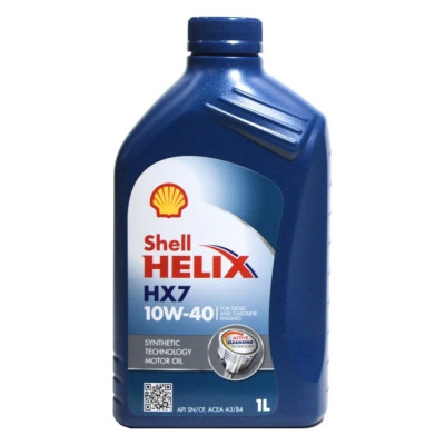 Полусинтетическое моторное масло SHELL Helix HX7 10w40 550051574