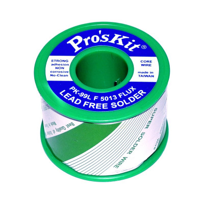 ProsKit 1,0мм 0,25кг Sn99,3/0,7Cu (5013 флюс безотм. RMA) бессв. припой PK-99L10F Pro'sKit С00040241