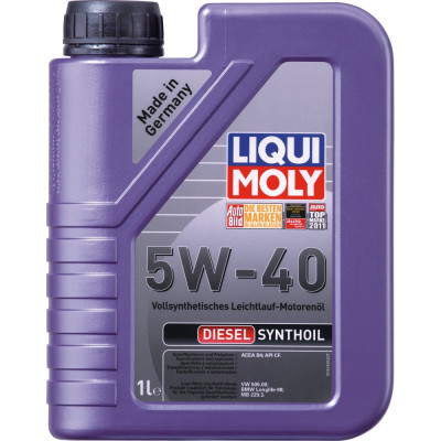 LIQUI MOLY Синт.мот.масло Diesel Synthoil 5W-40 CF;B41л 1926