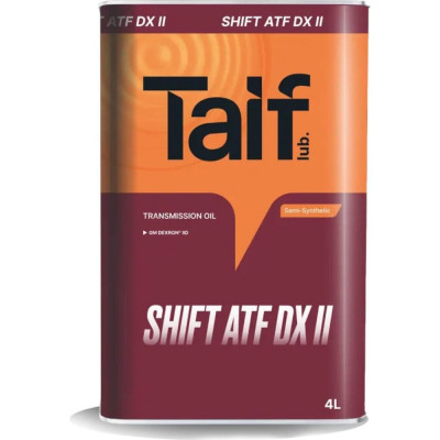 Масло для АКП TAIF TAIF SHIFT ATF DX III H 214010