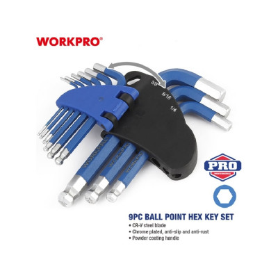 Набор ключей шестигранных WORKPRO PRO WP222010