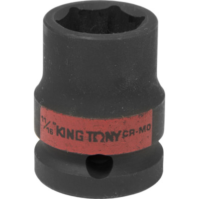 Ударная шестигранная торцевая головка KING TONY 453522S