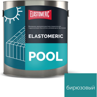 Elastomeric Systems Мастика для бассейна 3кг. бирюзовый elastomeric pool ET-6006077