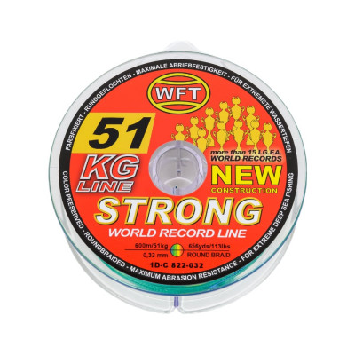 WFT Леска плет. KG STRONG Multicolor 600/032 1D-C-822-032