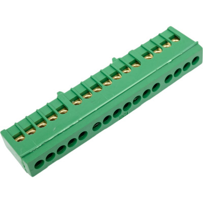 IEK Шина нул в корп изол на DIN-рейку ШНИ-6x9-16-К-З ИЭК YNN10-69-16KD-K06