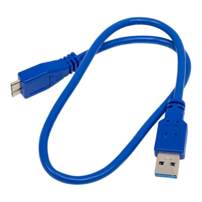 Cablexpert Кабель USB 3.0 Pro AM/microBM 9P 50см экран синий CCP-mUSB3-AMBM-0.5M