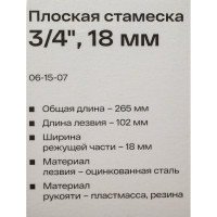 Inforce Плоская стамеска 3/4