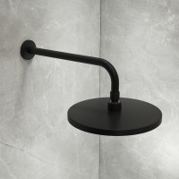 IDDIS Душевая насадка верхняя круглая, матовая черная, optima home, , OPH25BPi64