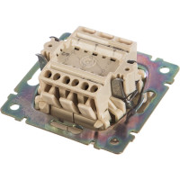 Переключатель Legrand двухклавишный Legrand Valena 10А 250В схема 6/2 безвинтовые зажимы слоновая кость 695604