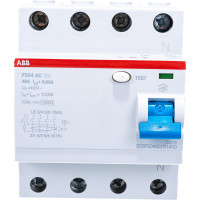 Выключатель дифференциального тока ABB 4п 40A 30mA тип AC F204 2CSF204001R1400
