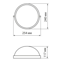 Светильник белый/круг TDM ELECTRIC НПБ1101 SQ0303-0024