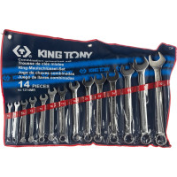 Набор комбинированных ключей KING TONY 10-32 мм 14 предметов 1214MR