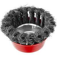 Щетка чашечная для УШМ (75 мм; М14; крученая проволока 0.35 мм) MATRIX 74614