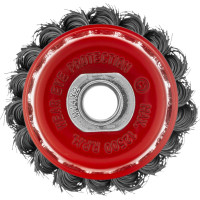 Щетка чашечная для УШМ (75 мм; М14; крученая проволока 0.35 мм) MATRIX 74614