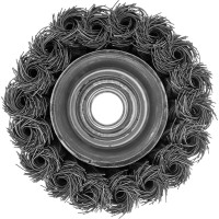 Щетка чашечная для УШМ (75 мм; М14; крученая проволока 0.35 мм) MATRIX 74614