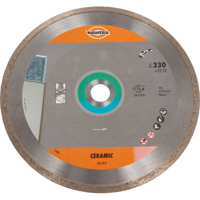 Диск алмазный Professional for Ceramic (230х22.23 мм) для УШМ HAWERA F00Y265814