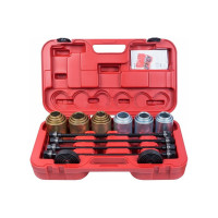 Набор оправок для монтажа и демонтажа сайлентблоков, кейс, 6шт МАСТАК 110-20026C