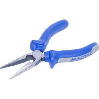 Удлинённые тонкие прямые плоскогубцы 160мм МАСТАК 030-10160H