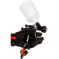 Краскораспылитель WALCOM GENESI ALLUMINIO HTE CLEAR MAORI 0,68 л, верхняя подача, сопло 1,9 953019ACM