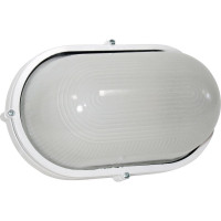 Светильник ЭЛЕТЕХ Банник 1201 Овал большой НПП 03-100-017 IP65 матовый /корпус белый ИУ 1005501074