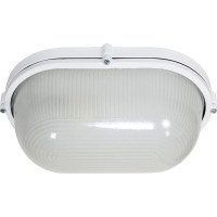 Светильник ЭЛЕТЕХ Банник 1201 Овал большой НПП 03-100-017 IP65 матовый /корпус белый ИУ 1005501074