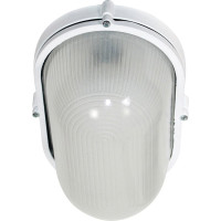 Светильник ЭЛЕТЕХ Банник 1201 Овал большой НПП 03-100-017 IP65 матовый /корпус белый ИУ 1005501074