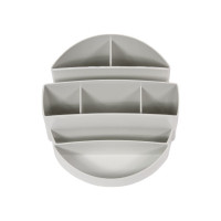 Подставка для канцелярских мелочей 12 шт в упаковке Attache office 8 отделений серая 1112000