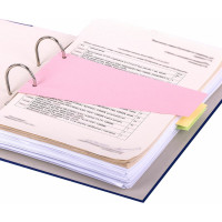 Разделители листов BRAUBERG трапеция, 230х120х60 мм., картонные, комплект, 100 штук, ассорти 225972