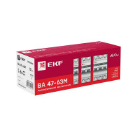 Автоматический выключатель EKF 1P 16А (C) 6кА ВА 47-63M без теплового расцепителя PROxima mcb4763m-6-1-16C-pro