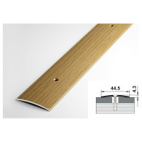 Порог прямой алюминиевый (44.5 мм; 0.9 м; декоративный; дуб универсал) Лука 00000001404
