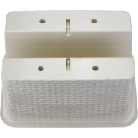 Кашпо на перила IDEA РОТАНГ 12 л белый М 3227