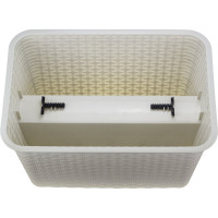 Кашпо на перила IDEA РОТАНГ 12 л белый М 3227