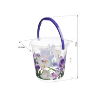 Ведро IDEA ДЕКО 5 л крокусы М 2425