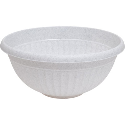 Кашпо-миска IDEA ЛИВИЯ 400 мм, 11.5 л Мраморный М 3194