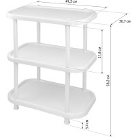 Полка IDEA овальная 3 секции коричневый М 2716