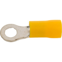 Кольцевой изолированный наконечник KLR ROV-506 с ПВХ манжетой 4.6...6.6мм2/М5/Жёлтый/6500506