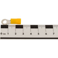 Кольцевой изолированный наконечник KLR ROV-506 с ПВХ манжетой 4.6...6.6мм2/М5/Жёлтый/6500506