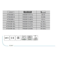 Рабочий полукомбинезон HOEGERT TECHNIK FABIAN темно-серые, L/52 HT5K308-L