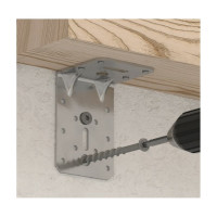 Шуруп для пенобетона Rusconnect GS 08080 8x80 мм, потайная головка, TORX, белый цинк, 50 шт. 610808