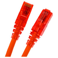 Патч-корд Hyperline PC-LPM-UTP-RJ45-RJ45-C5e-0.5M-LSZH-OR U/UTP, Cat.5е (100% Fluke Component Tested), LSZH, 0.5 м, оранжевый 30855