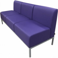 Диван Мягкий офис Компакт трехместный фиолетовый МТКОМ301ФЛ