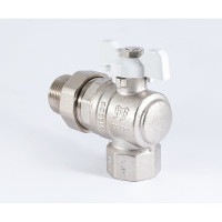 Шаровой кран PROFACTOR PF STANDARD угловой с полусгоном, в/н, ручка бабочка 3/4 дюйма PF UBV 325A