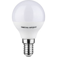 Светодиодная лампа TDM FG45-7 Вт-230 В-3000 К–E14 Народная SQ0340-0185