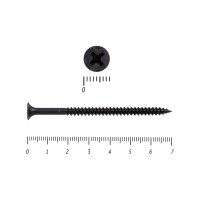 Саморез КРЕП-КОМП черный, универсал. усиленный, 4,2x70, 1,0 кг чм7042тф